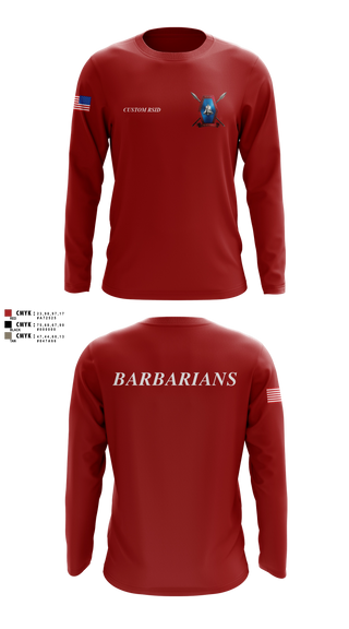 Long Sleeve Performance Shirt, Libertyville Army Recruiting Company, Army, Teamtime, Team time, sublimation, custom sports apparel, team uniforms, spirit wear, spiritwear, sports uniforms, custom shirts, team store, custom team store, fundraiser sports, apparel fundraiser