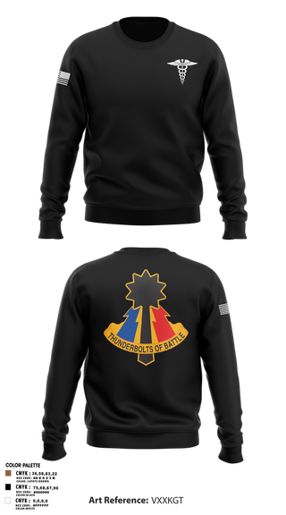 Crew Neck Sweatshirt, 194th AR BDE HRT Medics, Army, Teamtime, Team time, sublimation, custom sports apparel, team uniforms, spirit wear, spiritwear, sports uniforms, custom shirts, team store, custom team store, fundraiser sports, apparel fundraiser