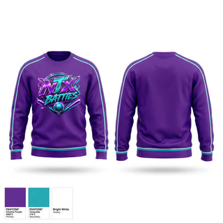 Crew Neck Sweatshirt, NTX BATTIES, Softball, Teamtime, Team time, sublimation, custom sports apparel, team uniforms, spirit wear, spiritwear, sports uniforms, custom shirts, team store, custom team store, fundraiser sports, apparel fundraiser