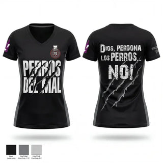 Womens Short Sleeve Vneck Shirt, PERROS DEL MAL FC, Men's Soccer, Teamtime, Team time, sublimation, custom sports apparel, team uniforms, spirit wear, spiritwear, sports uniforms, custom shirts, team store, custom team store, fundraiser sports, apparel fundraiser