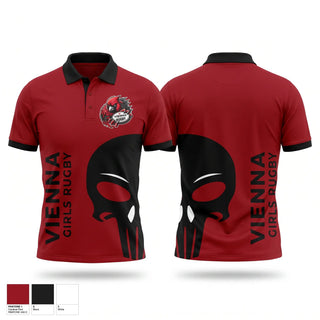 Short Sleeve Performance Polo, Vienna Girls, Rugby, Teamtime, Team time, sublimation, custom sports apparel, team uniforms, spirit wear, spiritwear, sports uniforms, custom shirts, team store, custom team store, fundraiser sports, apparel fundraiser