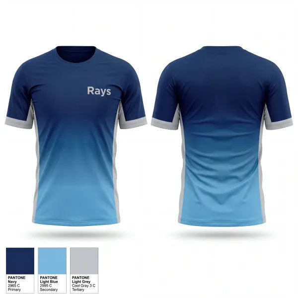 Short Sleeve Performance Shirt, Rays, Baseball, Teamtime, Team time, sublimation, custom sports apparel, team uniforms, spirit wear, spiritwear, sports uniforms, custom shirts, team store, custom team store, fundraiser sports, apparel fundraiser