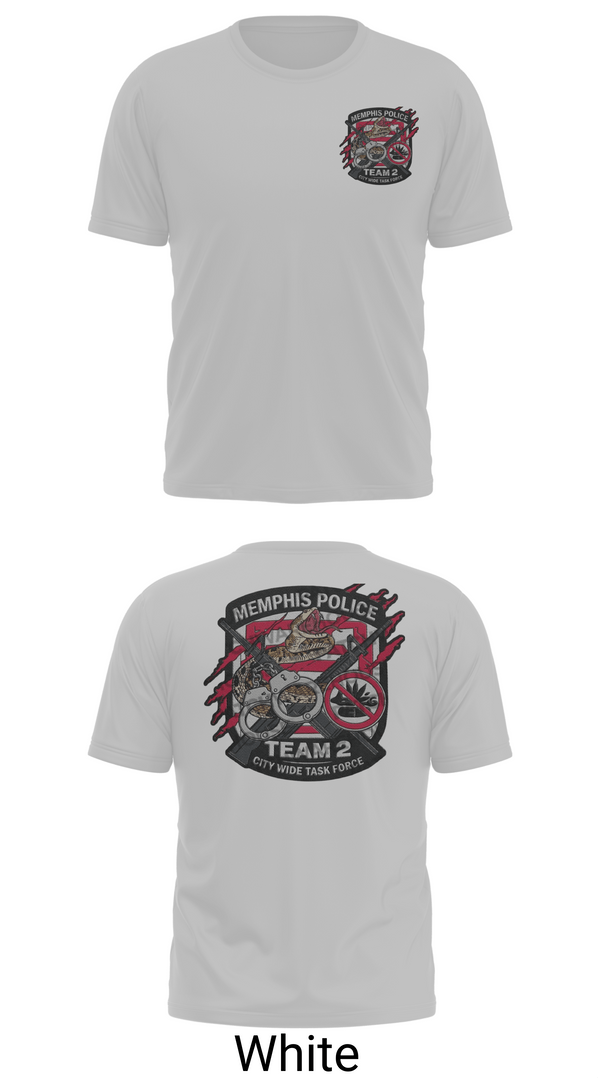 Old School Cotton Feel Shirt, Memphis Police City Wide Task Force Team Two, Police, Teamtime, Team time, sublimation, custom sports apparel, team uniforms, spirit wear, spiritwear, sports uniforms, custom shirts, team store, custom team store, fundraiser sports, apparel fundraiser