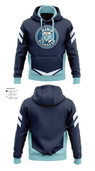 Hoodie, Dino Sluggers, Baseball, Teamtime, Team time, sublimation, custom sports apparel, team uniforms, spirit wear, spiritwear, sports uniforms, custom shirts, team store, custom team store, fundraiser sports, apparel fundraiser