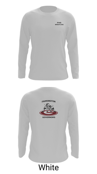 Long Sleeve Performance Shirt, Farrington GOVs, Wrestling, Teamtime, Team time, sublimation, custom sports apparel, team uniforms, spirit wear, spiritwear, sports uniforms, custom shirts, team store, custom team store, fundraiser sports, apparel fundraiser