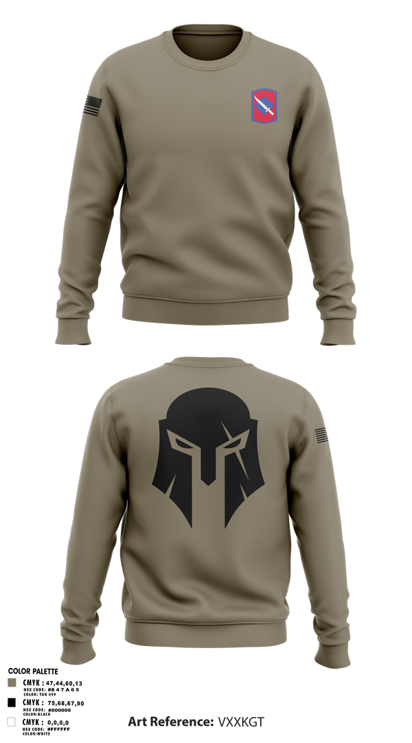 Crew Neck Sweatshirt, C TRP 1-134th, , Teamtime, Team time, sublimation, custom sports apparel, team uniforms, spirit wear, spiritwear, sports uniforms, custom shirts, team store, custom team store, fundraiser sports, apparel fundraiser