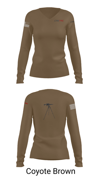 CRETAC Europe 67306951 Women's Long Sleeve V-neck Shirt - 16