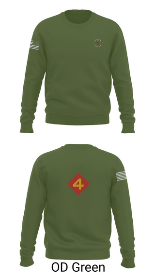 Crew Neck Sweatshirt, 14th Marine regiment 4th Marine corps division, , Teamtime, Team time, sublimation, custom sports apparel, team uniforms, spirit wear, spiritwear, sports uniforms, custom shirts, team store, custom team store, fundraiser sports, apparel fundraiser