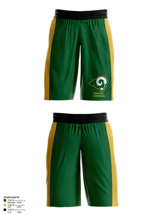 Mens Basketball Shorts, Reig Rams Basketball, Men's Basketball, Teamtime, Team time, sublimation, custom sports apparel, team uniforms, spirit wear, spiritwear, sports uniforms, custom shirts, team store, custom team store, fundraiser sports, apparel fundraiser