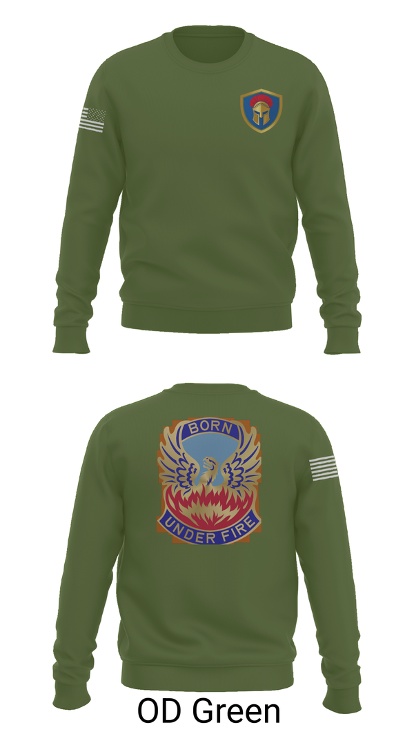 Crew Neck Sweatshirt, HHC/128th Aviation Brigade, , Teamtime, Team time, sublimation, custom sports apparel, team uniforms, spirit wear, spiritwear, sports uniforms, custom shirts, team store, custom team store, fundraiser sports, apparel fundraiser