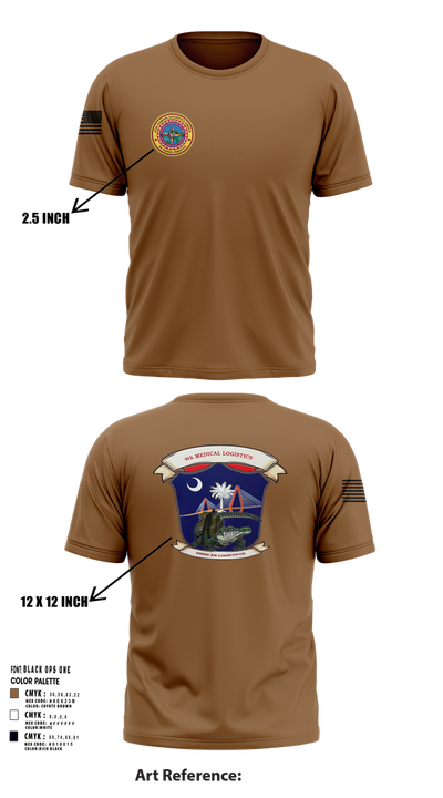 4th Medical Logistics 59116448 Short Sleeve Performance Shirt - 102