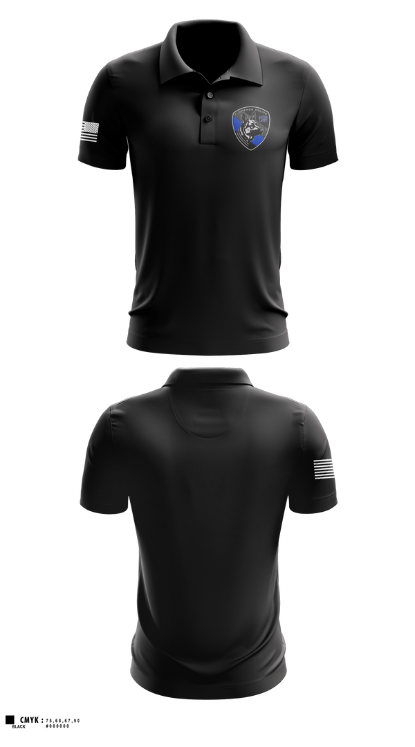 Short Sleeve Performance Polo, Florence PD K9- Unit, Police, Teamtime, Team time, sublimation, custom sports apparel, team uniforms, spirit wear, spiritwear, sports uniforms, custom shirts, team store, custom team store, fundraiser sports, apparel fundraiser