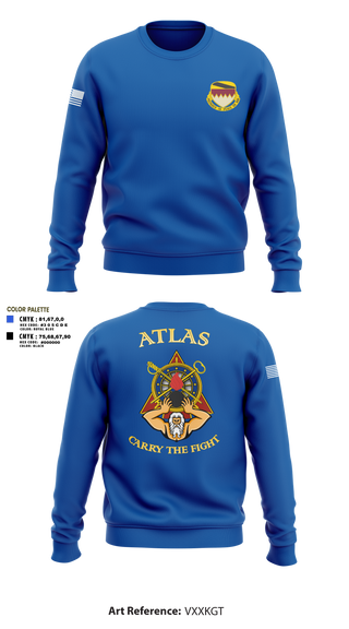 Crew Neck Sweatshirt, A Co, 115th BSB, 1CD, Army, Teamtime, Team time, sublimation, custom sports apparel, team uniforms, spirit wear, spiritwear, sports uniforms, custom shirts, team store, custom team store, fundraiser sports, apparel fundraiser