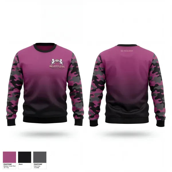 Crew Neck Sweatshirt, Relentless Basketball Club, Men's Basketball, Teamtime, Team time, sublimation, custom sports apparel, team uniforms, spirit wear, spiritwear, sports uniforms, custom shirts, team store, custom team store, fundraiser sports, apparel fundraiser