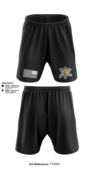 Athletic Shorts With Pockets, Crawford county investigations bureau, Police, Teamtime, Team time, sublimation, custom sports apparel, team uniforms, spirit wear, spiritwear, sports uniforms, custom shirts, team store, custom team store, fundraiser sports, apparel fundraiser