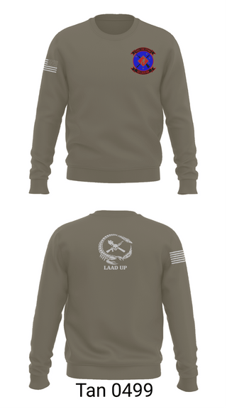 Crew Neck Sweatshirt, 3d LAAD Bn, Marines, Teamtime, Team time, sublimation, custom sports apparel, team uniforms, spirit wear, spiritwear, sports uniforms, custom shirts, team store, custom team store, fundraiser sports, apparel fundraiser