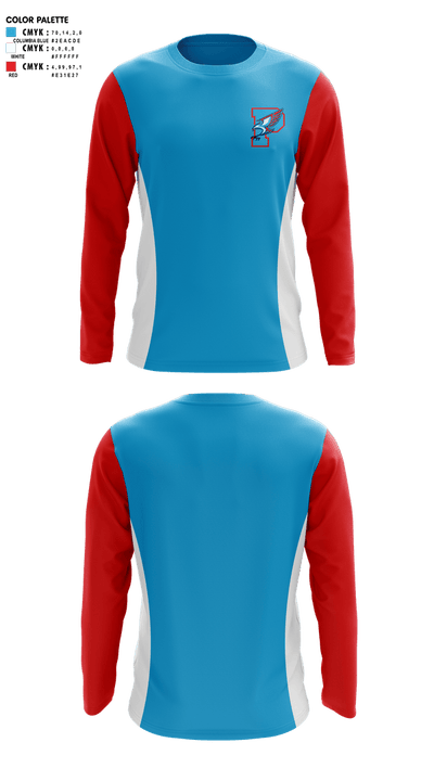 Piute High School Track & Field 82237769 Long Sleeve Performance Shirt 1