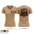 118th Military Police Battalion 20415597 Women's Short Sleeve V-neck Shirt - 1