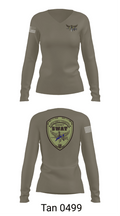 Caldwell County SWAT 66540409 Women's Long Sleeve V-neck Shirt - 11