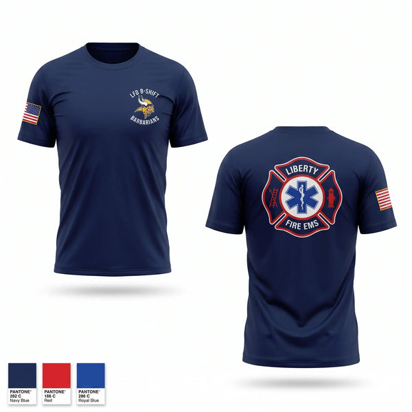 Short Sleeve Performance Shirt, LFD, Fire Department, Teamtime, Team time, sublimation, custom sports apparel, team uniforms, spirit wear, spiritwear, sports uniforms, custom shirts, team store, custom team store, fundraiser sports, apparel fundraiser