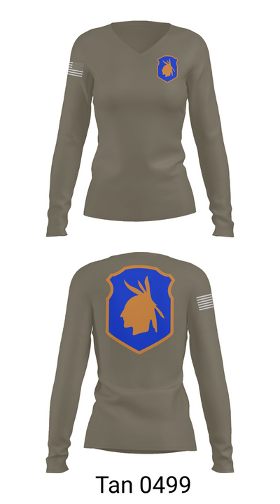 98th training div 48572159 Women's Long Sleeve V-neck Shirt - 77