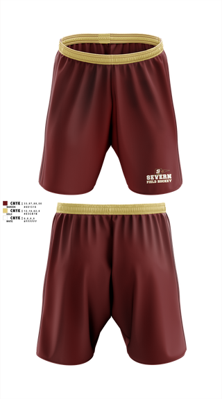 Athletic Shorts With Pockets, Severn School Field Hockey, Field Hockey, Teamtime, Team time, sublimation, custom sports apparel, team uniforms, spirit wear, spiritwear, sports uniforms, custom shirts, team store, custom team store, fundraiser sports, apparel fundraiser