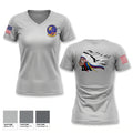 219th Engineering Installations Squdron 72144769 Women's Short Sleeve V-neck Shirt - 1