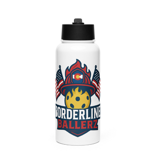 Borderline Ballerz 86788204 Stainless Steel Water Bottle with a Straw Lid