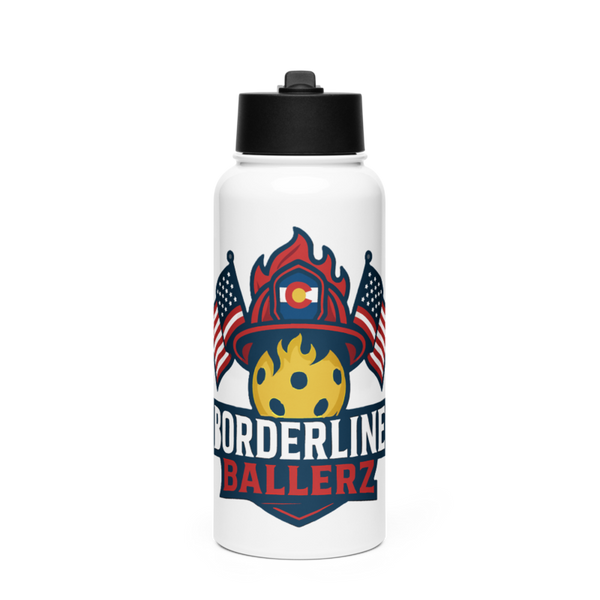 Borderline Ballerz 86788204 Stainless Steel Water Bottle with a Straw Lid