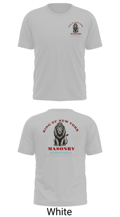 King of New York masonry 63328026 Short Sleeve Performance Shirt - 11