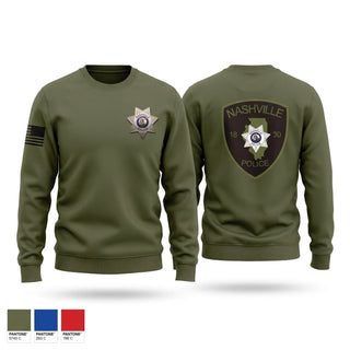 Crew Neck Sweatshirt, Nashville Police Department, IL, Police, Teamtime, Team time, sublimation, custom sports apparel, team uniforms, spirit wear, spiritwear, sports uniforms, custom shirts, team store, custom team store, fundraiser sports, apparel fundraiser