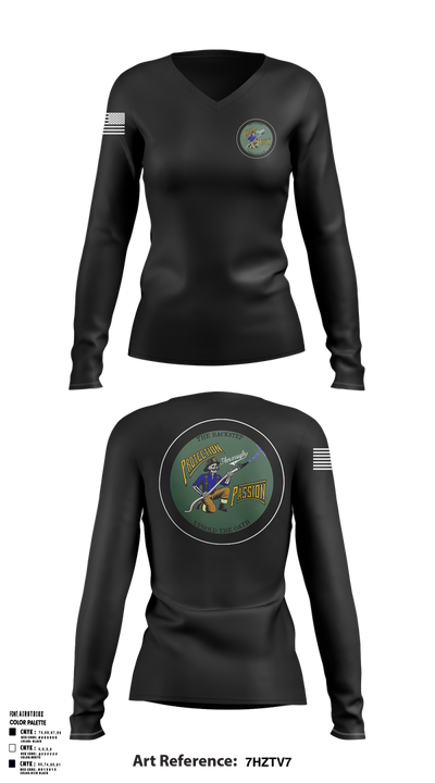 Backstep training group 69830165 Women's Long Sleeve V-neck Shirt - 1