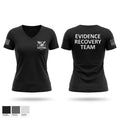 Federal Bureau of Prisons Evidence Recovery Team 83408310 Women's Short Sleeve V-neck Shirt - 1