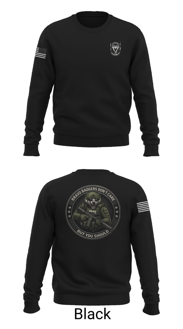 Crew Neck Sweatshirt, Saginaw Police Emergency Services Team, Police, Teamtime, Team time, sublimation, custom sports apparel, team uniforms, spirit wear, spiritwear, sports uniforms, custom shirts, team store, custom team store, fundraiser sports, apparel fundraiser