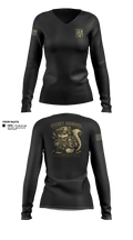 MDP2026 18644636 Women's Long Sleeve V-neck Shirt - 22