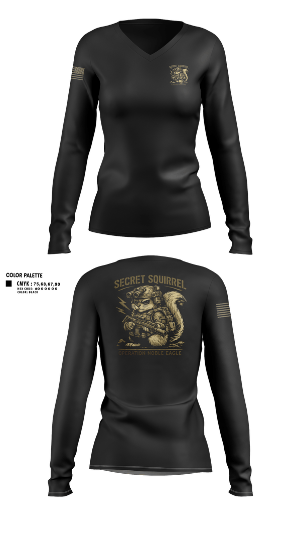Womens Long Sleeve Vneck Shirt, MDP2026, Army, Teamtime, Team time, sublimation, custom sports apparel, team uniforms, spirit wear, spiritwear, sports uniforms, custom shirts, team store, custom team store, fundraiser sports, apparel fundraiser