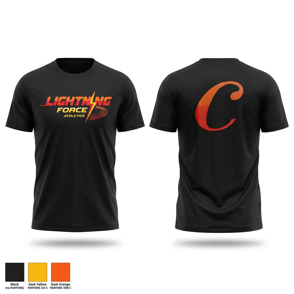 Short Sleeve Performance Shirt, Lightning Force Athletics, Track & Field, Teamtime, Team time, sublimation, custom sports apparel, team uniforms, spirit wear, spiritwear, sports uniforms, custom shirts, team store, custom team store, fundraiser sports, apparel fundraiser
