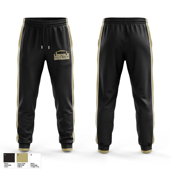 Sweatpants, Lincoln Cougars, , Teamtime, Team time, sublimation, custom sports apparel, team uniforms, spirit wear, spiritwear, sports uniforms, custom shirts, team store, custom team store, fundraiser sports, apparel fundraiser