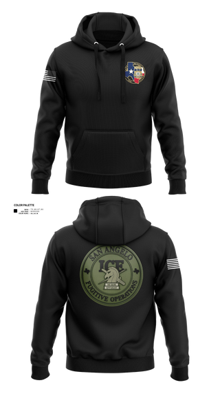 Hoodie, San Angelo fug ops, Police, Teamtime, Team time, sublimation, custom sports apparel, team uniforms, spirit wear, spiritwear, sports uniforms, custom shirts, team store, custom team store, fundraiser sports, apparel fundraiser