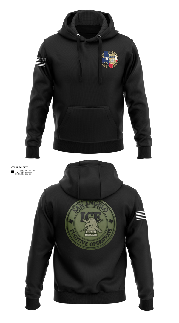 Hoodie, San Angelo fug ops, Police, Teamtime, Team time, sublimation, custom sports apparel, team uniforms, spirit wear, spiritwear, sports uniforms, custom shirts, team store, custom team store, fundraiser sports, apparel fundraiser