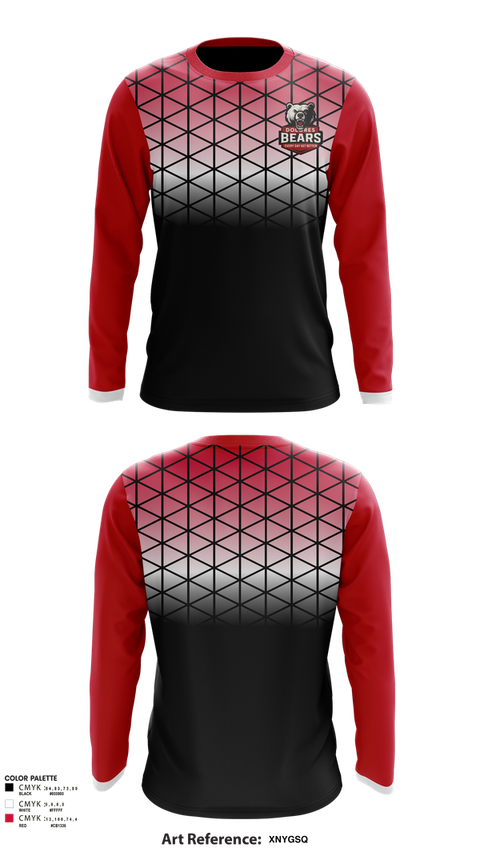 Long Sleeve Performance Shirt, Dolores Bears, Men's Basketball, Teamtime, Team time, sublimation, custom sports apparel, team uniforms, spirit wear, spiritwear, sports uniforms, custom shirts, team store, custom team store, fundraiser sports, apparel fundraiser