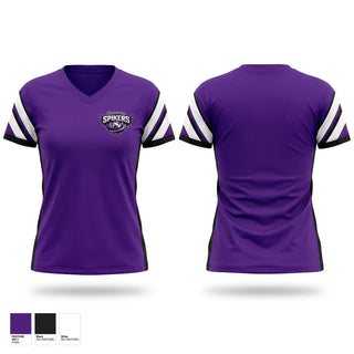Womens Short Sleeve Vneck Shirt, Somerton spikers, Women's Volleyball, Teamtime, Team time, sublimation, custom sports apparel, team uniforms, spirit wear, spiritwear, sports uniforms, custom shirts, team store, custom team store, fundraiser sports, apparel fundraiser