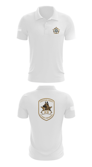 Short Sleeve Performance Polo, SHERIFF K-9, Police, Teamtime, Team time, sublimation, custom sports apparel, team uniforms, spirit wear, spiritwear, sports uniforms, custom shirts, team store, custom team store, fundraiser sports, apparel fundraiser