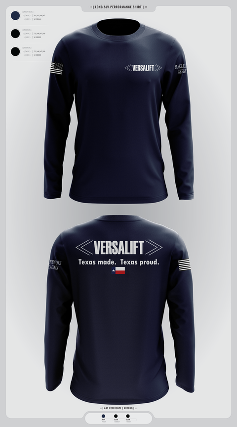 Long Sleeve Performance Shirt, Versalift, , Teamtime, Team time, sublimation, custom sports apparel, team uniforms, spirit wear, spiritwear, sports uniforms, custom shirts, team store, custom team store, fundraiser sports, apparel fundraiser
