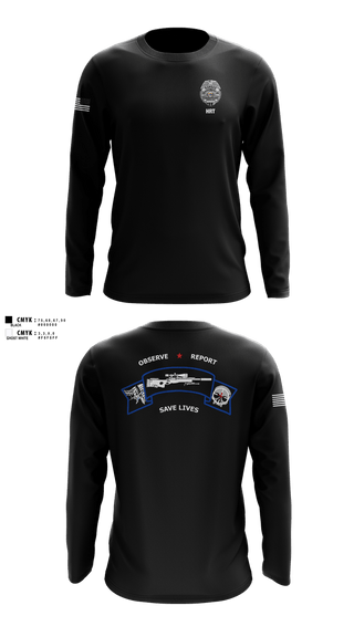 Long Sleeve Performance Shirt, ECF Sniper team, Police, Teamtime, Team time, sublimation, custom sports apparel, team uniforms, spirit wear, spiritwear, sports uniforms, custom shirts, team store, custom team store, fundraiser sports, apparel fundraiser