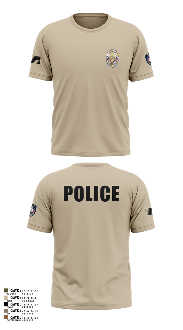 Short Sleeve Performance Shirt, Miami Police Department, , Teamtime, Team time, sublimation, custom sports apparel, team uniforms, spirit wear, spiritwear, sports uniforms, custom shirts, team store, custom team store, fundraiser sports, apparel fundraiser