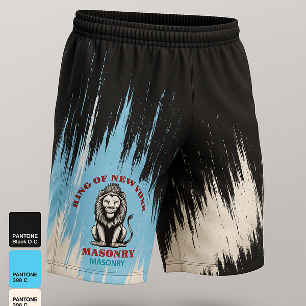Athletic Shorts With Pockets, King of New York masonry, , Teamtime, Team time, sublimation, custom sports apparel, team uniforms, spirit wear, spiritwear, sports uniforms, custom shirts, team store, custom team store, fundraiser sports, apparel fundraiser
