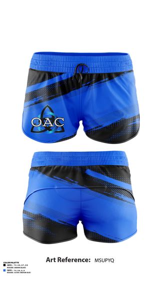 Womens Shorts, OA Cheerleading, Cheer, Teamtime, Team time, sublimation, custom sports apparel, team uniforms, spirit wear, spiritwear, sports uniforms, custom shirts, team store, custom team store, fundraiser sports, apparel fundraiser