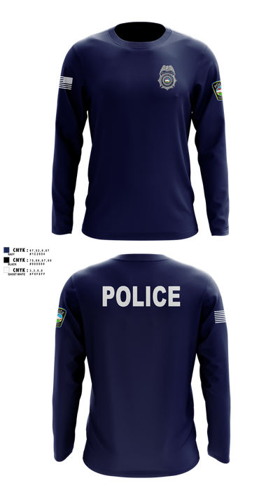 Colorado Springs Police Department 84978371 Long Sleeve Performance Shirt 102