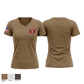 Forward support company 107 engineer battalion Women's Short Sleeve V-neck Shirt - 1